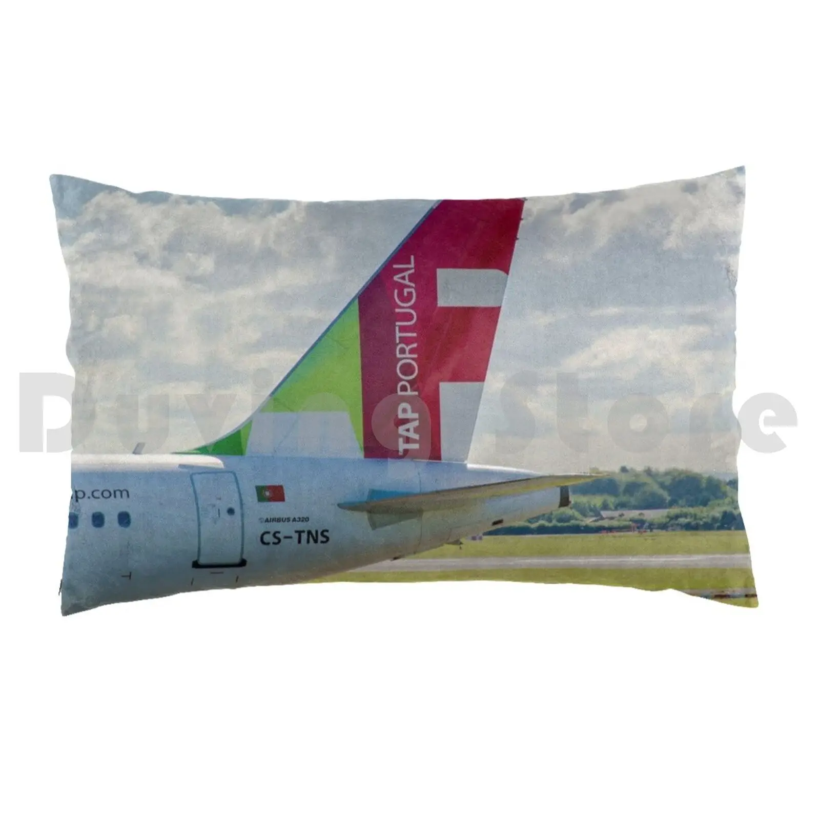 Air Portugal ( Tap ) Airbus A320 Tail Livery Pillow Case DIY 50*70 A320 Air Airbus Airplane Airport American