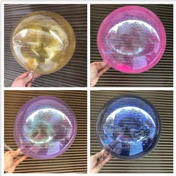 DIY Wedding Birthday Party Decoration Bobo Balloons 18 Inch colorful glitter Round PVC Transparent Christmas Decor Bobo globos
