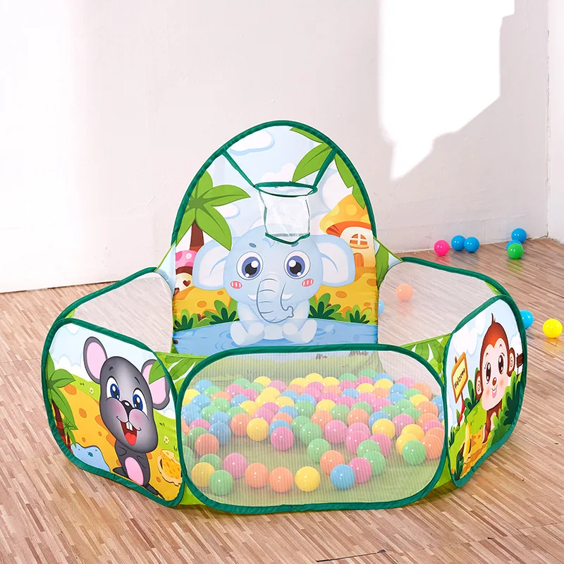 1,2 M Ball Pool mit Korb Kinder Spielzeug Innen Ozean Ball Pit Laufstall Zelt Outdoor Spielzeug für Kinder Ballenbak Dropshipping