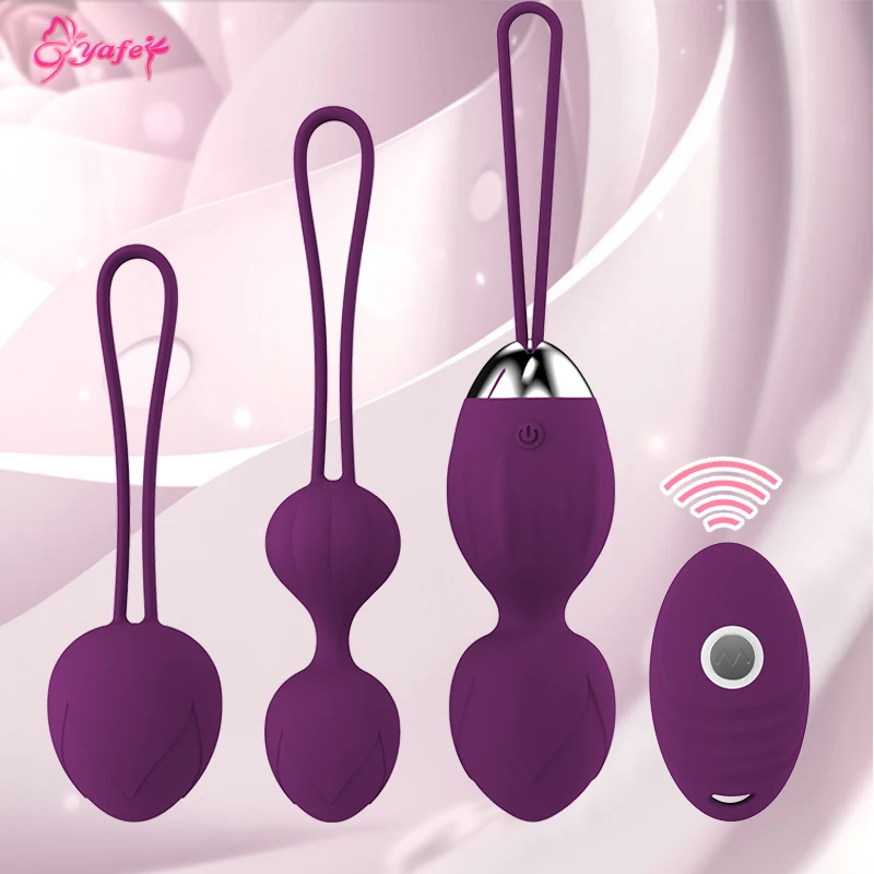 Vaginal Balls Sex Toys for Women Kegel Ball Vagina Exercise Tighten Massage Wireless Remote Control Kegel Vibrating Egg Female