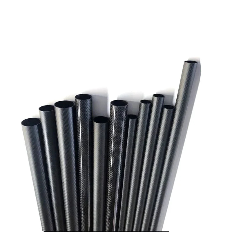 4pcs/lot Carbon Fiber Tube 3K For Quadcopter Arm DIY Drone 10mm 12mm 14mm 16mm 18mm 22mm 24mm 26mm 28mm 30mm 32mm Length 500mm