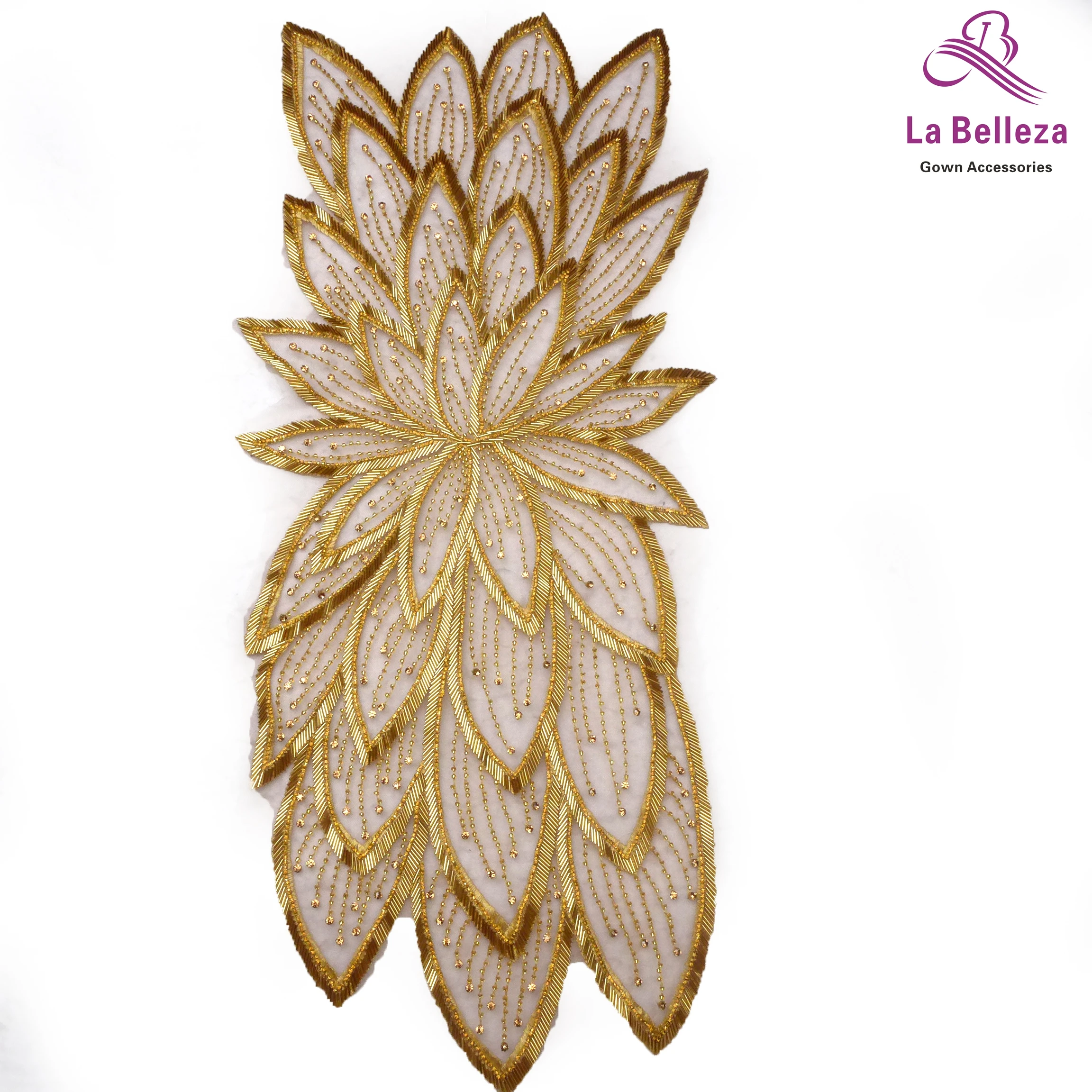 1 piece New fashion gold/silver/black beads patch for Sewing decoration dress/fashion design