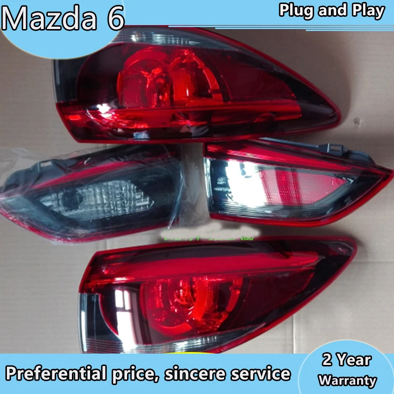 Car Styling OEM Tail Lamp for Mazda 6 Atenza Tail Lights Hybrid LED Tail Light LED Signal LED DRL Stop Rear Lamp Accessories