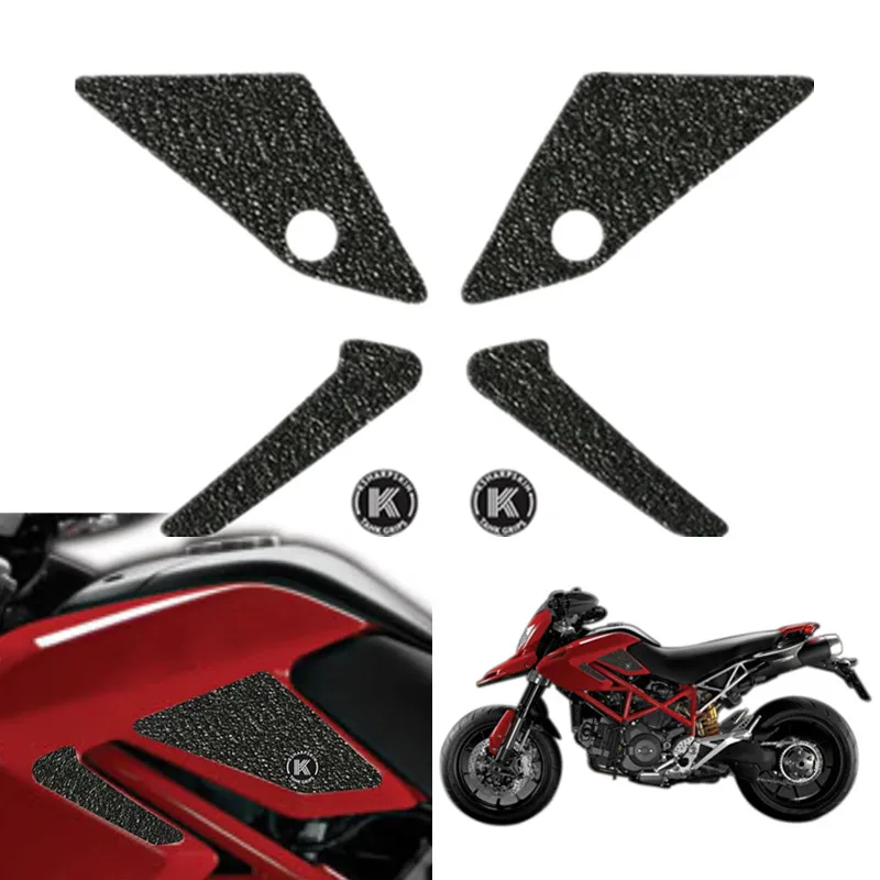 Motorcycle 3D Gasoline Traction Left Right Fuel Fuel Tank Side Knee Pad protector Stickers Decal For DUCATI HYPERMOTARD 939 SP