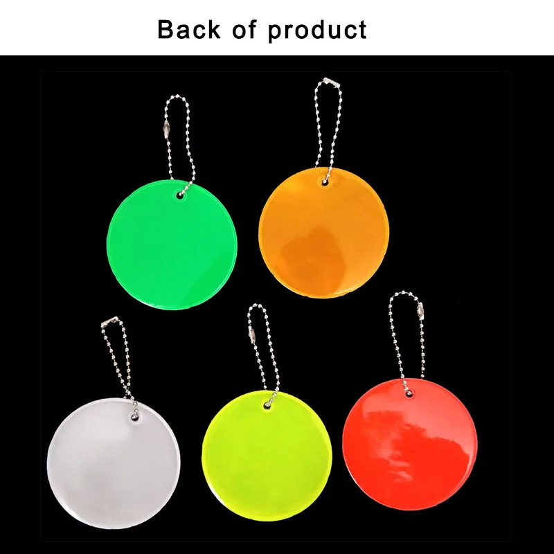 6.5CM Big Basketball Keyrings Reflective Keychain Bag Pendant Accessories High Visibility Traffic Visible Safety Reflector