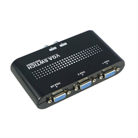 2 In 1 Out VGA/SVGA Manual Sharing Selector Switch Switcher Box Mini 2 Port VGA Selector Box For LCD PC