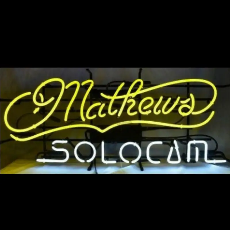 

Стеклянный неоновый светильник Mathews SoloCam, пивной бар на заказ