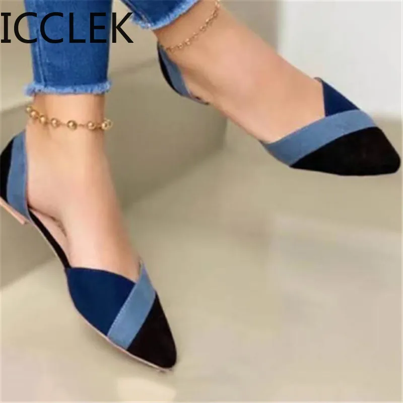 2020 New Arrival Women Flats Beautiful and Fashion Summer Shoes Flat Ballerina Comfortable Casual Women Shoes Size 44