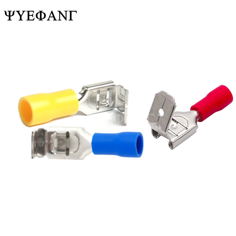 10PCS/Lot PBDD Terminals Series Blue Yellow Red Piggy Back Disconnector Cable Connector Wire Terminals Pre-insulating Terminals