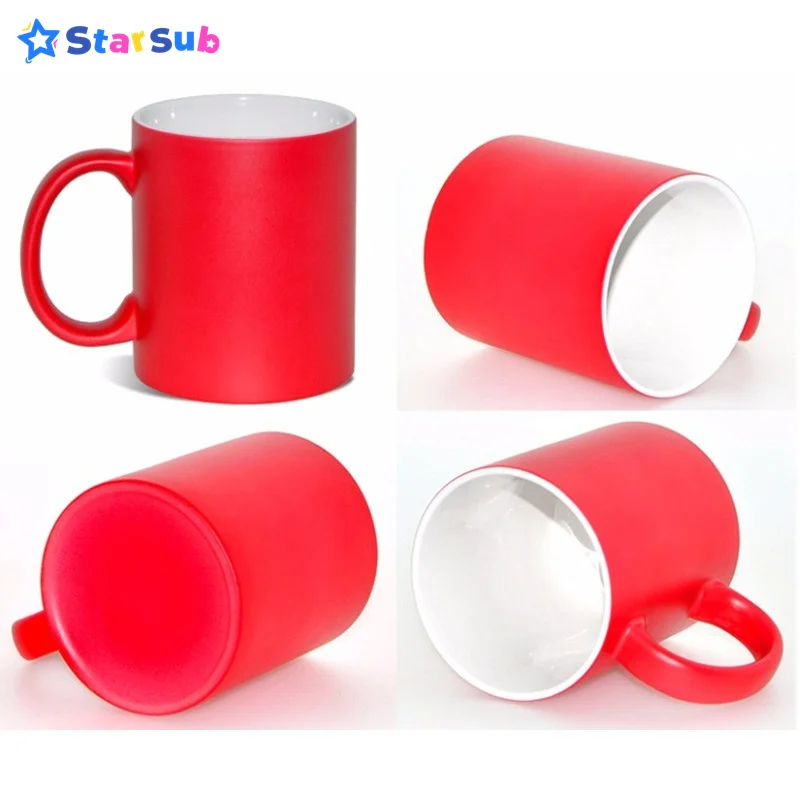 US Stock 11OZ Blank Sublimation Color Changing Mugs Magic Cup Full Color Changing Coffee Milk Mug