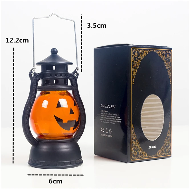 Bello di Halloween Del Partito Light Up Zucca Lanterna Lampada Ad Olio Vento Abbagliante Luce Giocattoli per la Casa Bar di Scuola Decorazione di Halloween