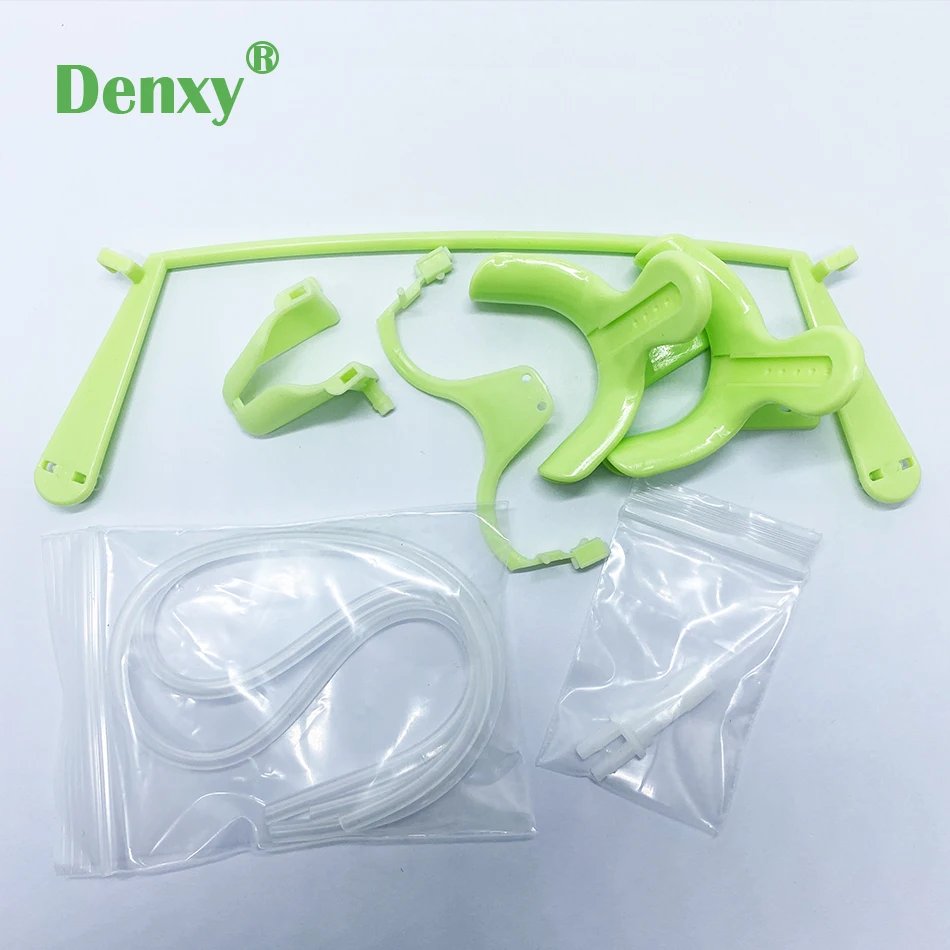 Denxy 1Pc dental Cheek zwijacz system suchego pola ze śliną funkcja ssania otwieracz do ust garnitur klejenie zwijacz Ortho wspornik