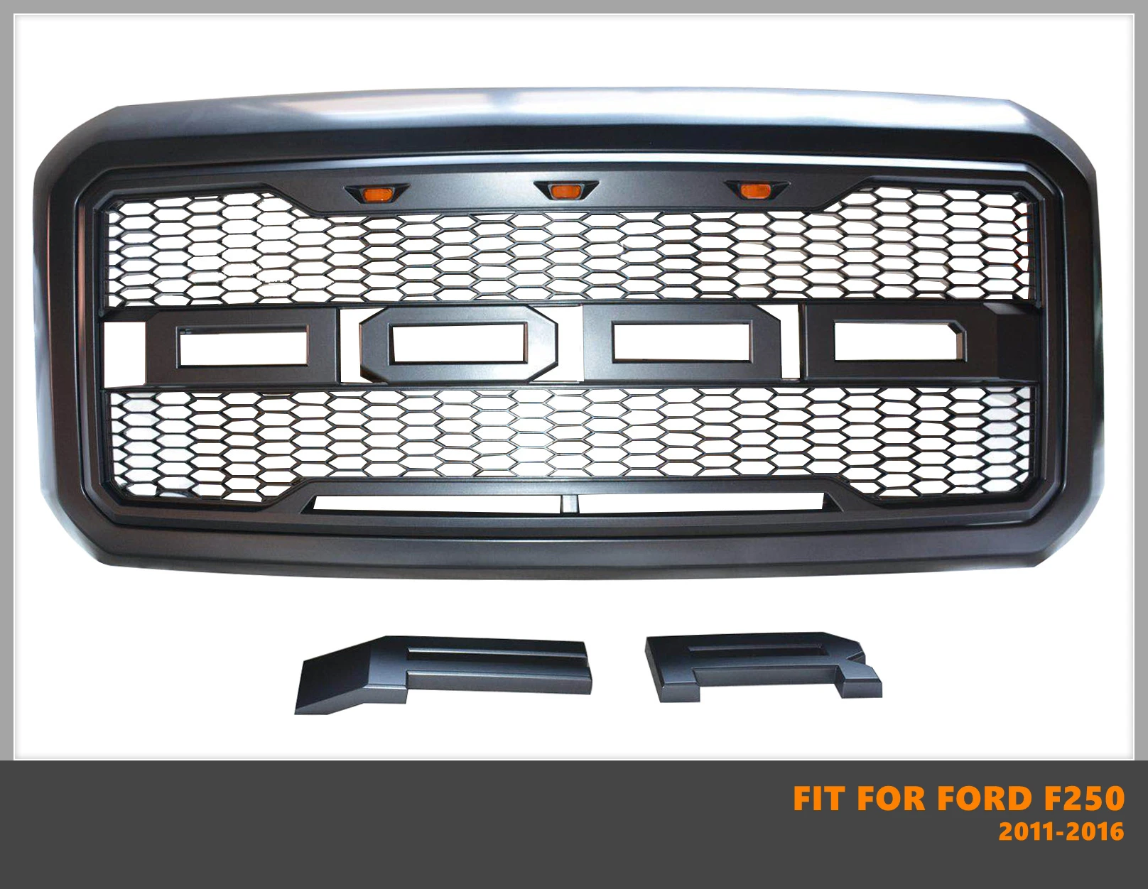 

Good Quality ABS Front Middle Grill Racing Grills With LED Lights Fit For Ford F250 2011-2016