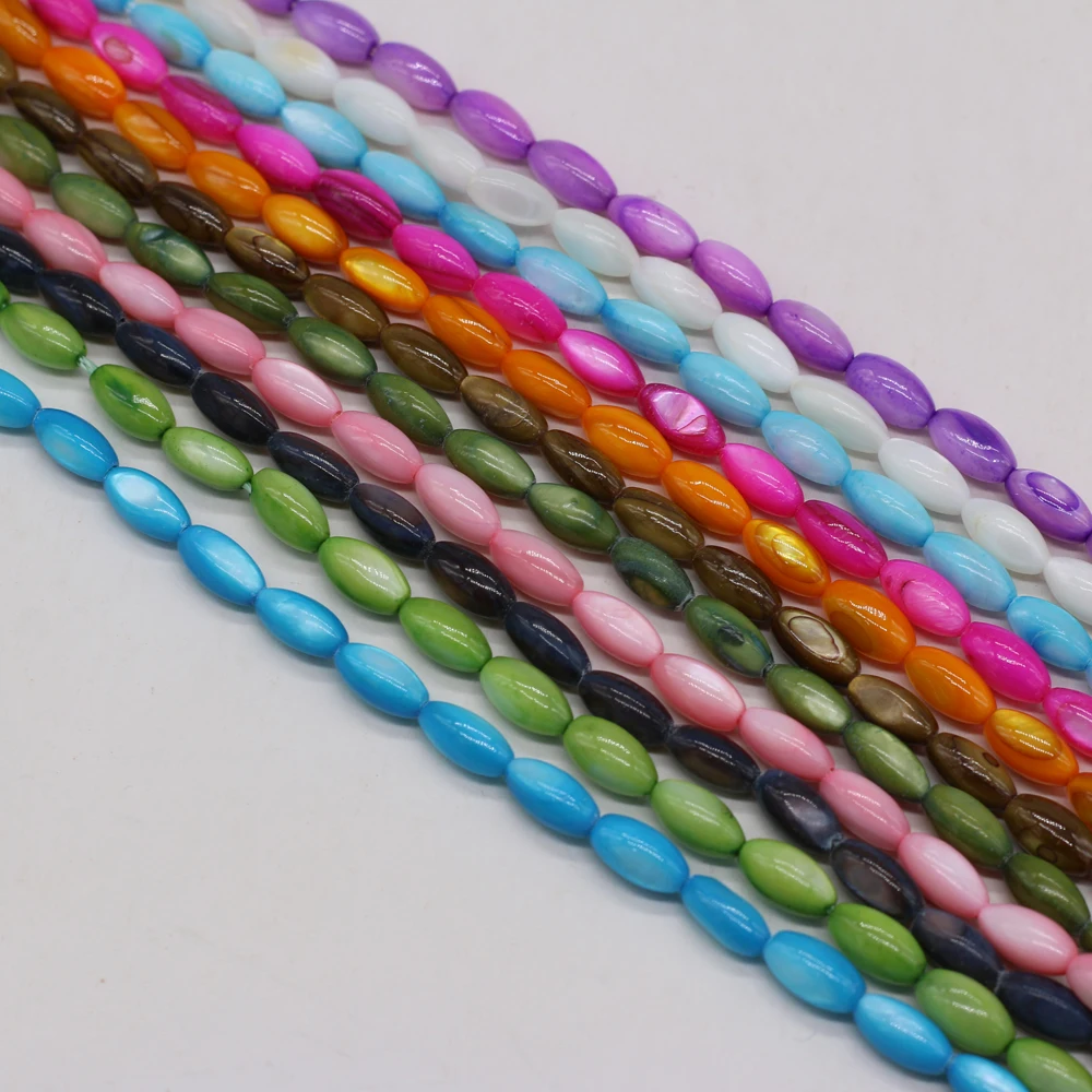 Natural Fashion Shell Rice Bead Beads Wholesale DIY Making Necklace Bracelet Specification 8-10mm