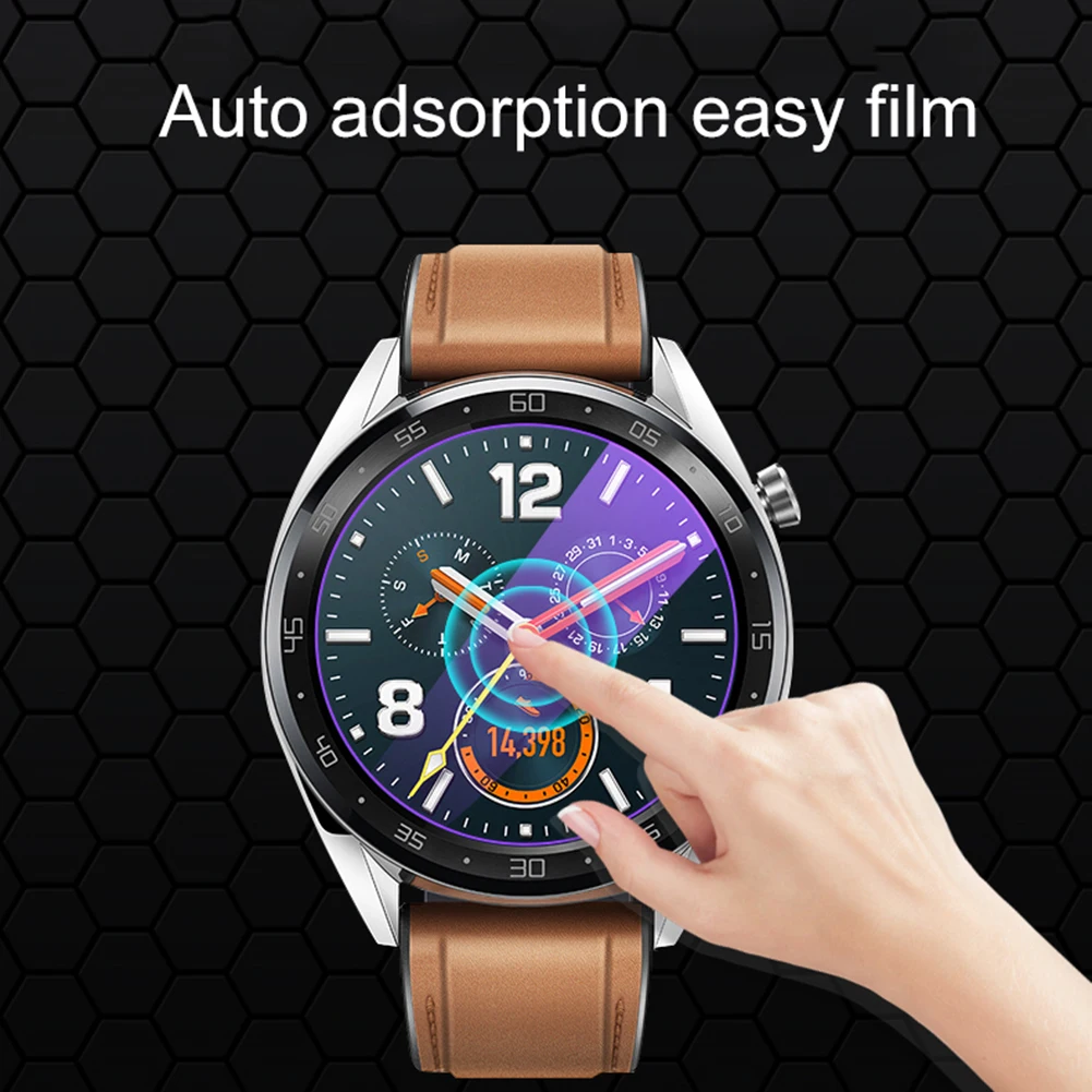 Premium Tempered Glass For Huawei Watch GT1/GT2 Smartwatch Screen Protector Explosion-Proof Film Accessories Anti Purple Light