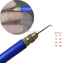 Alfileres de ganchillo para el cabello, aguja de ventilación para el pelo de nudo en pelucas de encaje, gorras base