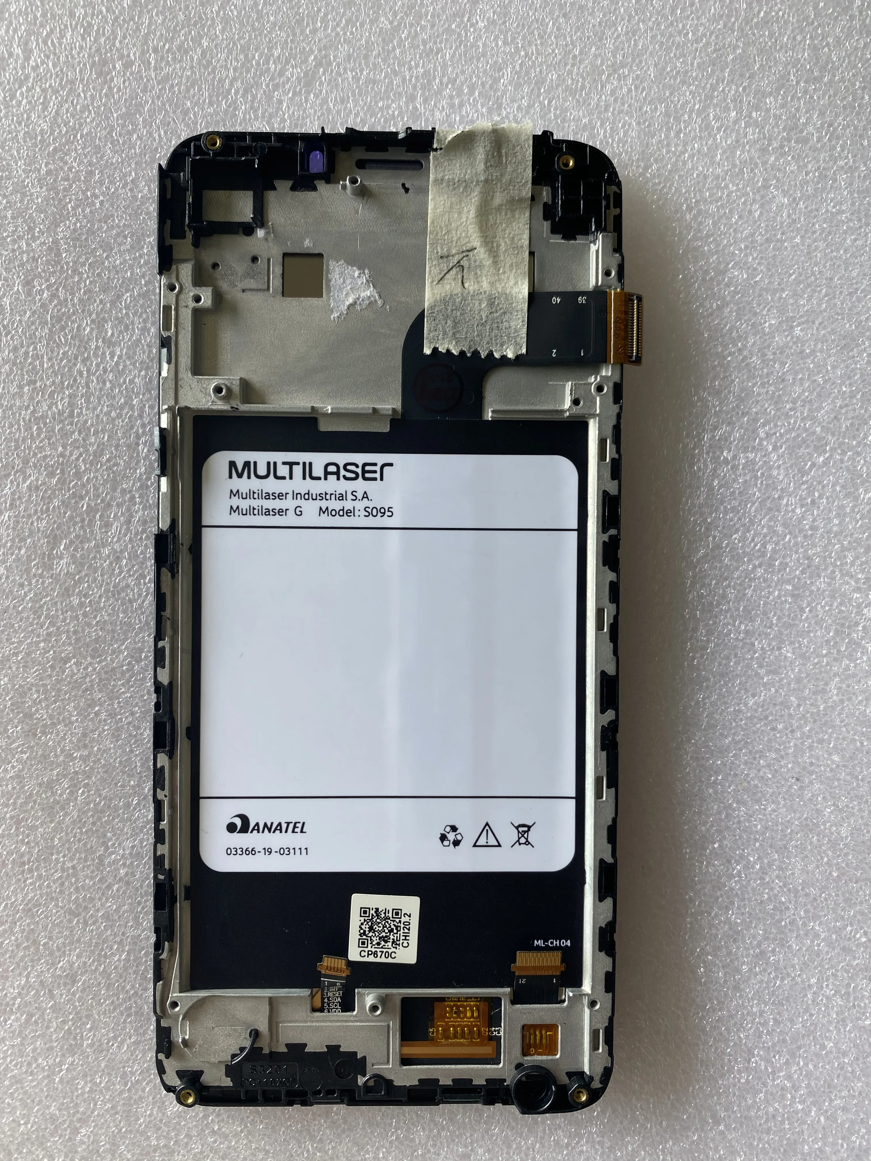 Baru untuk Multilaser S095 Sensor Digitizer Tampilan LCD Layar Sentuh Warna Hitam