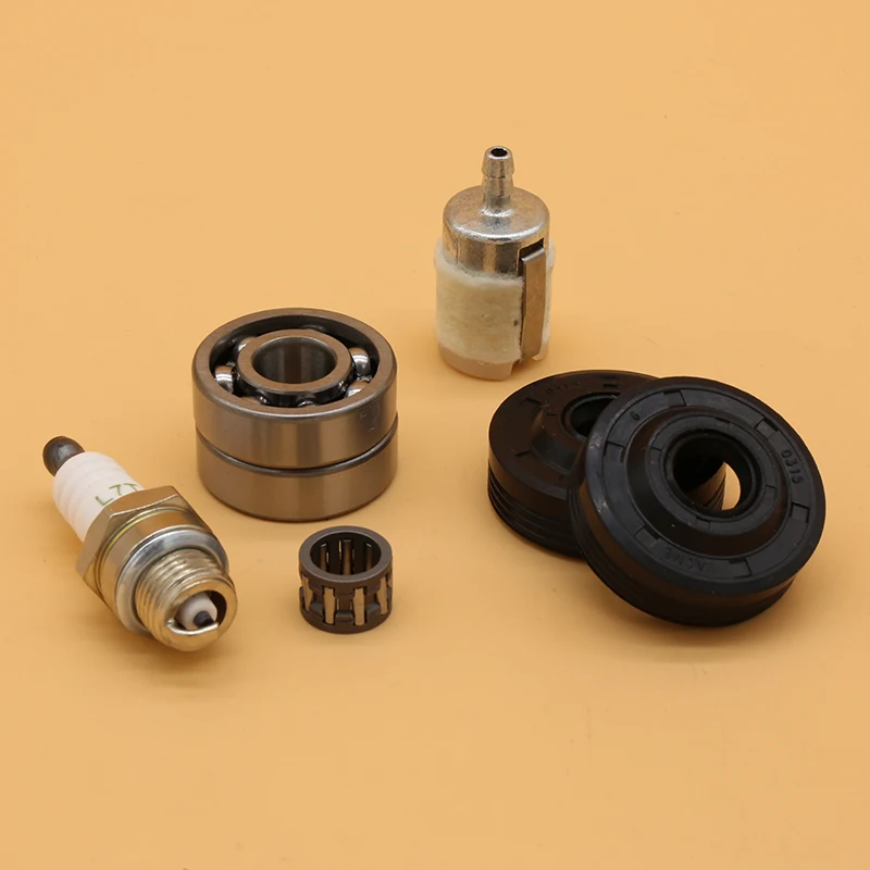 Albero motore Crank Cuscinetti A Sfera Olio Seal Kit Per HUSQVARNA 240 236 235 142 141 136 137 36 41 Giardino Motosega parti