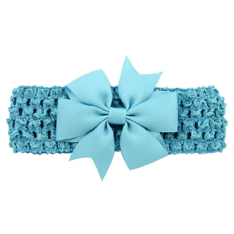 Princess Double Usage Detachable Elastic Bowknot Headbands Girls Solid Colorful Bow Hair Clips Kids Hairpins Hair Accessories