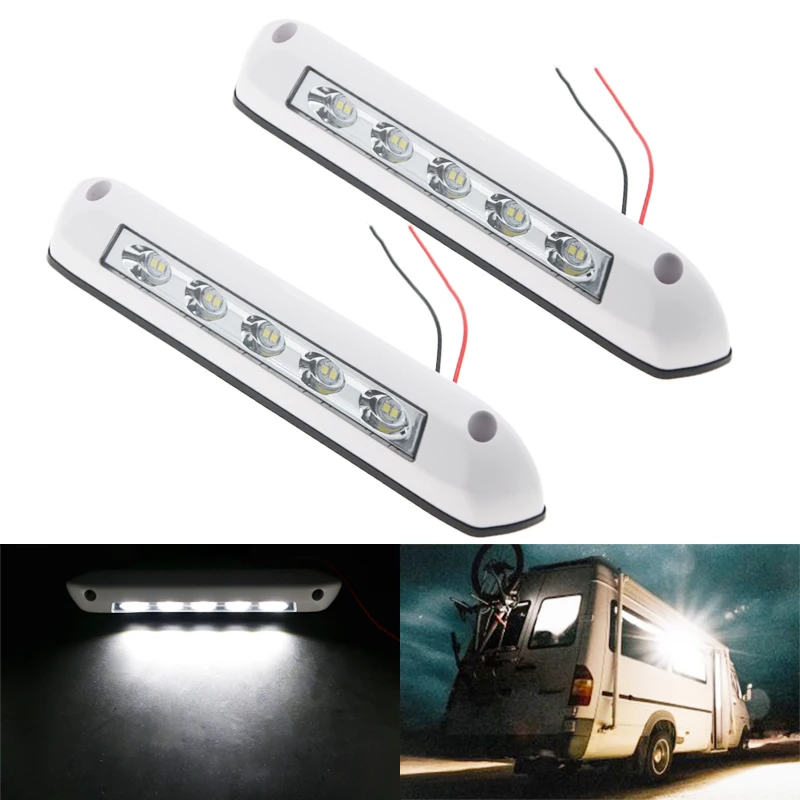 12V/24V RV LED Awning Porch Light WATERPROOF Motorhome Caravan Interior Wall Lamps Light Bar RV Van Camper Trailer Exterior Lamp