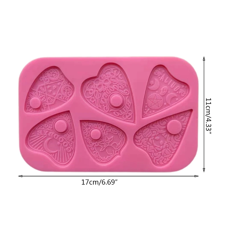 Silicone Mould Love Heart Divination Epoxy Resin Mold DIY Crafts Casting Tools A0NF