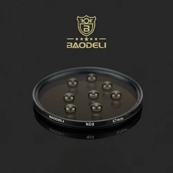 BAODELI Nd Filter 2/4/8 49 52 55 58 62 67 72 77 82 mm For Dslr Photo Camera Lens Canon T6 Eos 2000d M50 Nikon Sony Aceessories