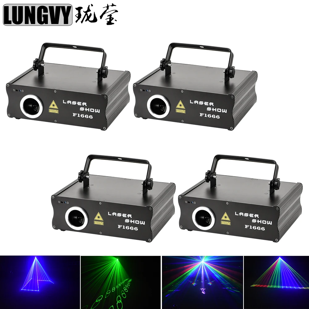 

Free Shipping 4pcs/lot 430mw RGB Dmx Laser 3D And Grating Effect Stage Lights /Disco Laser /Club Light/Party Laser/Lazer Show