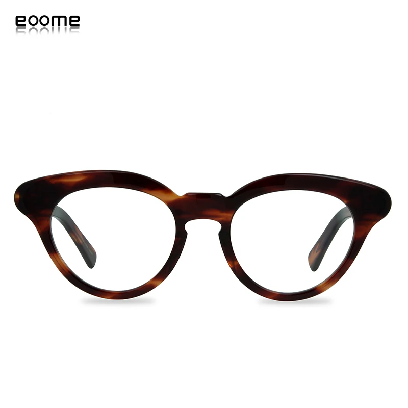 Vintage Hand Made Optical Cat Eye Frame Gregory Peck Retro butterfly shape Acetate Eyewear Frames Make Reading Glass Lens