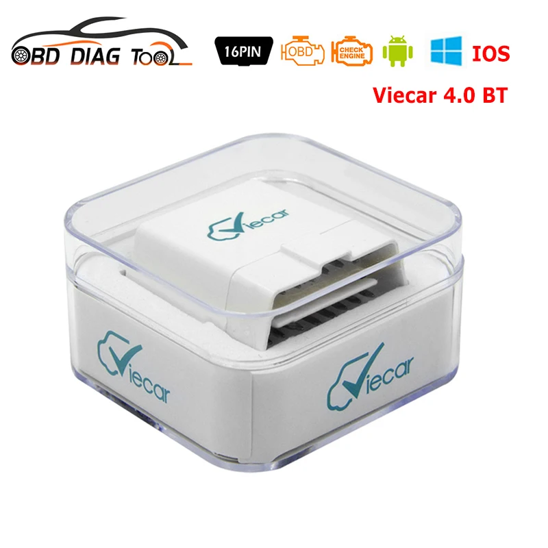 2021 Новый оригинальный Viecar 4.0 ELM327 V1.5 BT PIC18F25K80 Автоматический сканер Инструменты ELM 327 1.5 Автомобильная диагностика IOS Android ПК Бесплатная доставка
