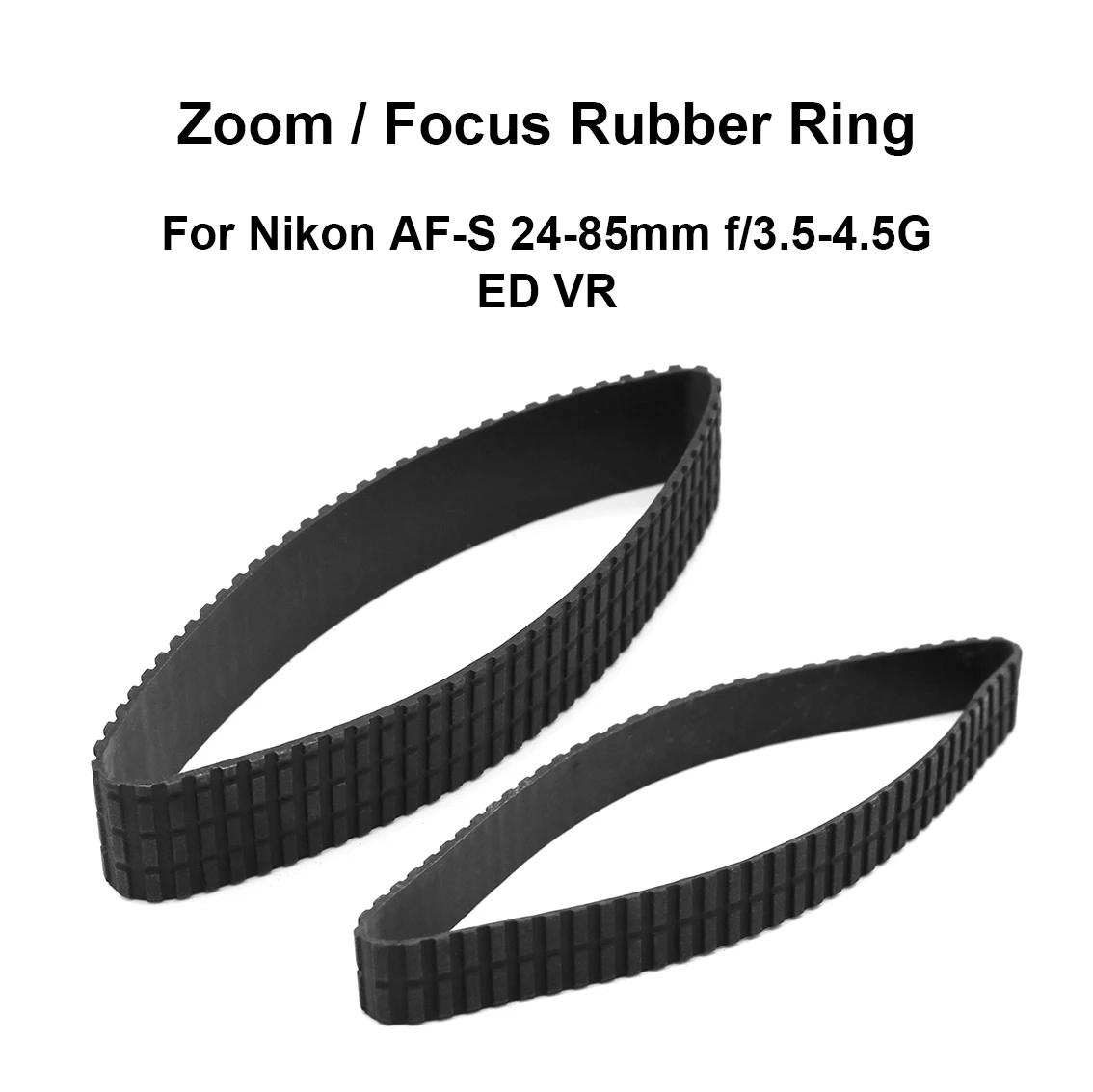 Zoom Lens Grip Anel de borracha, Anel de foco para Nikon AF-S, 24-85mm, F, 3.5-4.5G, ED, VR