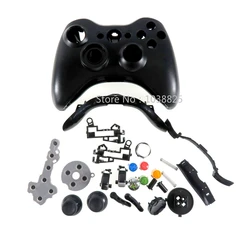 Full Set Shell Housing Cover Case with Buttons Kit for Xbox 360 Wired Controller Replacement