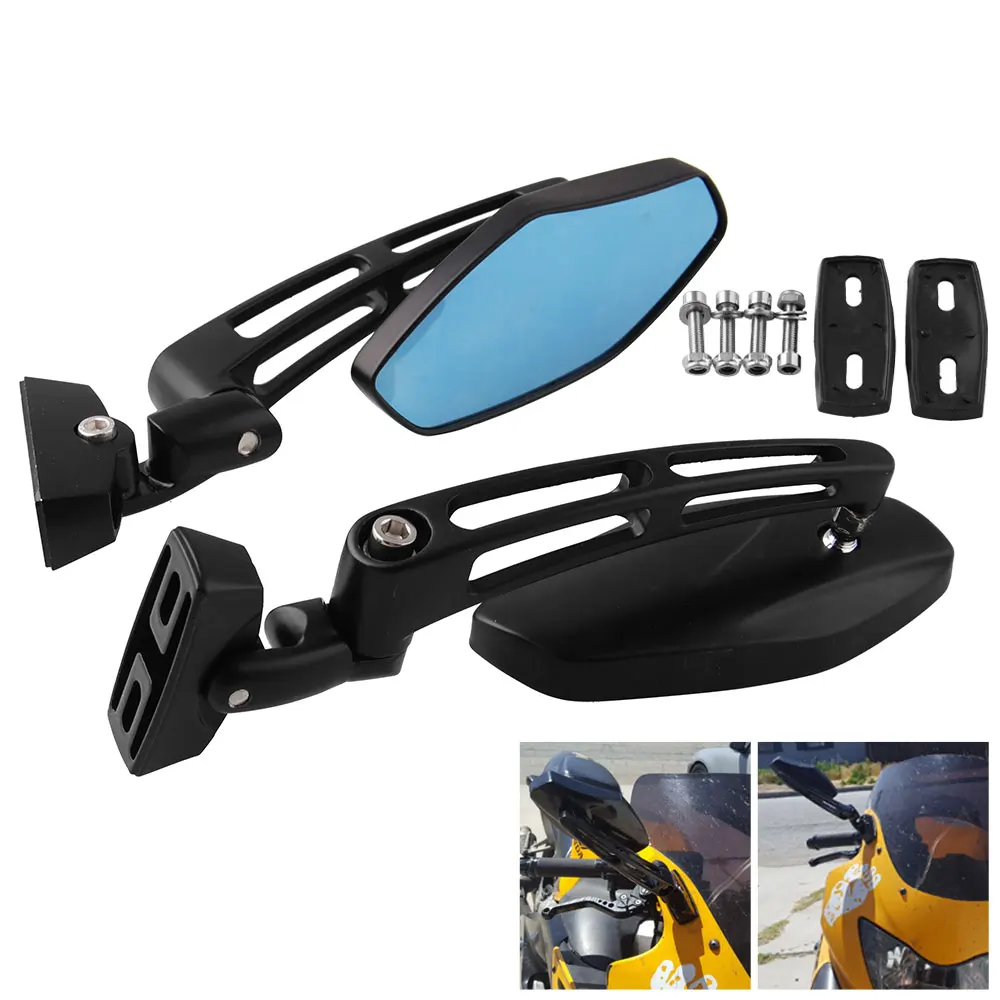 MotoRrcycle Racing Rearview Mirrors For Honda CBR 600 F3 F4i 900 929 954 1000 RR Kawasaki Ninja Suzuki GSXR Yamaha FZR YZF