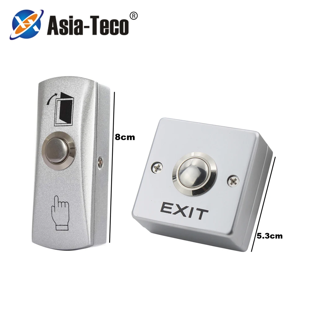 Zinc Alloy GATE DOOR Exit Button Exit Switch For Door Access Control System Accessory Door Push Exit Door Release Button Switch