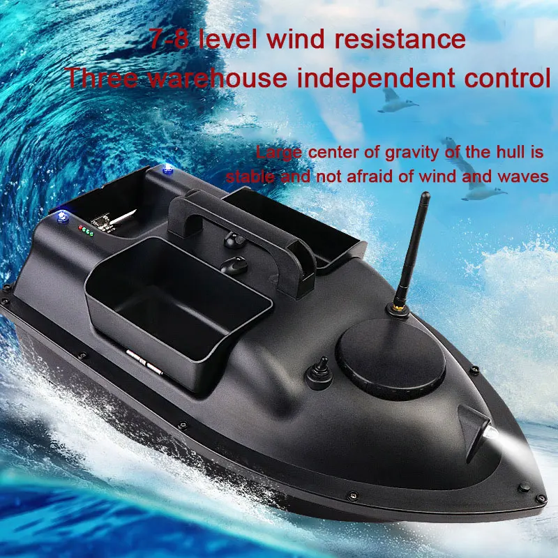 Intelligent Remote Control Fishing Bait Boat, 500M Wireless Remote Control Fishing Feeder GPS Positioning Fishing Speed Boat