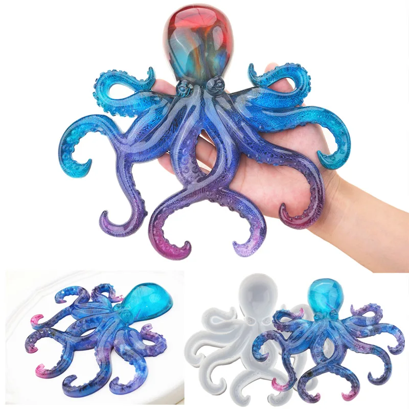 DIY Epoxy Resin Molds Epoxy Sea Sereies Ocean Octopus Silicone Mold Jewelry Mould Jewelry Accessories