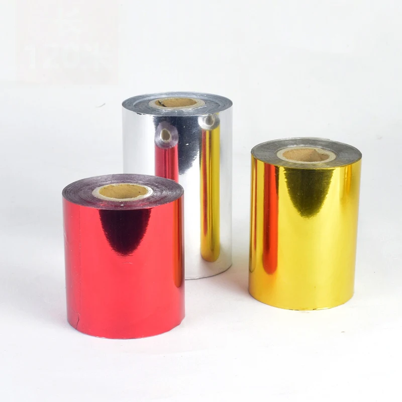 6CM 120meter/Rolls Gold Silver Hot Foil Stamping Paper Craft Paper 12colors branding iron hot Heat press machine