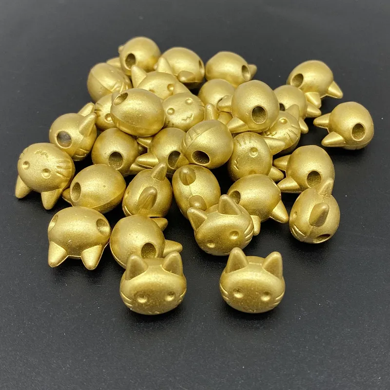 20pcs about 13mm Cute Cat Shape Acrylic Loose Spacer Beads Jewelry Making Bracelet Pendant Earring DIY Accessory