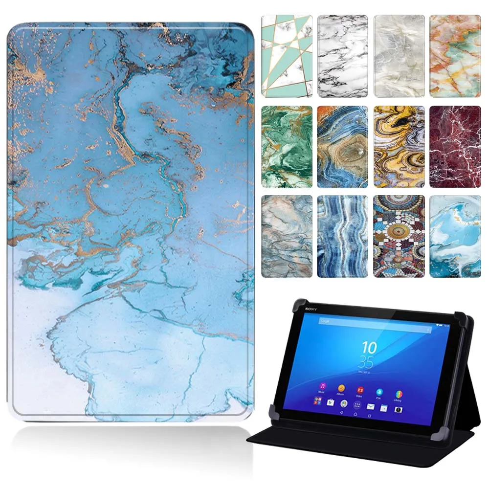 

Universal Tablet Case for Sony Xperia Z3 Tablet Compact 8.0"/Z4 Tablet 10.1" Anti-Fall Leather Protective Case+ Free Stylus