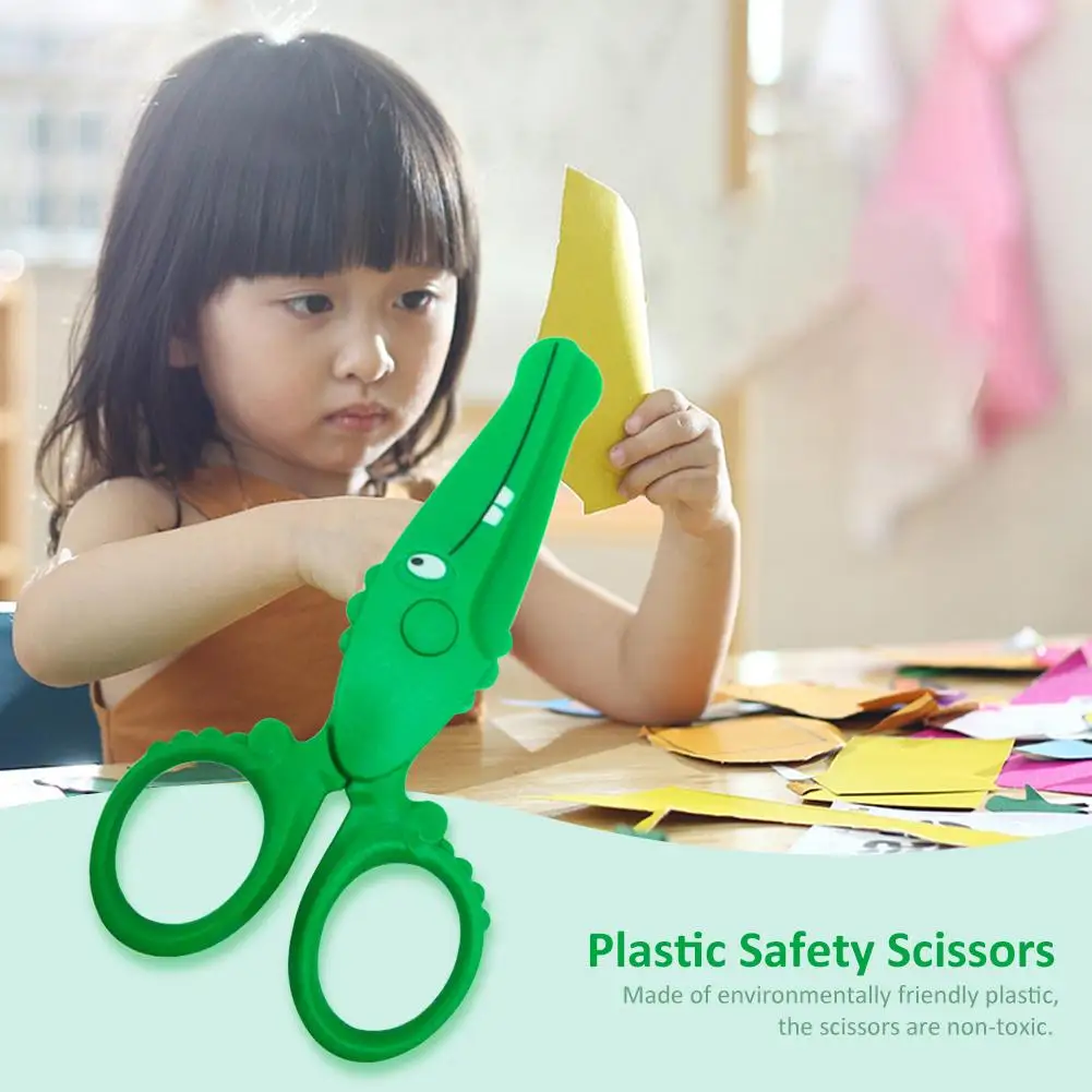 Child Scissors For Toddlers Safety Scissors DIY Photo Plastic Student Scissor Paper-cutting For Kids Children DIY Art Craft