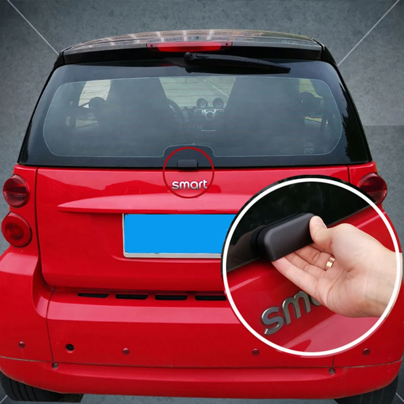 For Old Smart fortwo 451 Car Rear Bumper Trunk Back Door Handle Sticker Auxiliary Knob Exterior Decoration Auto Car Accessories