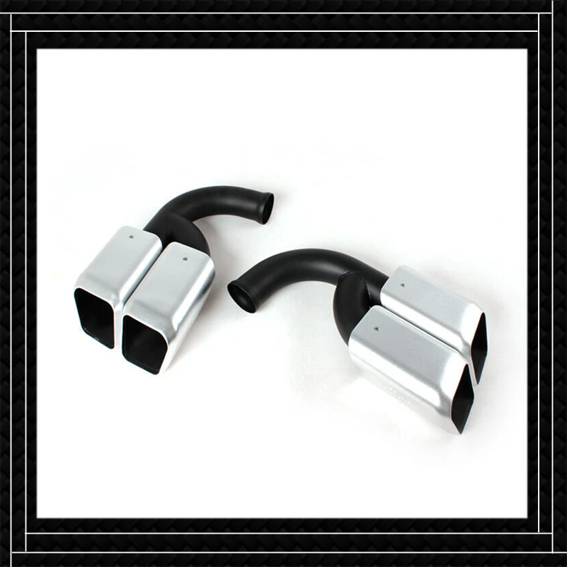 

Car Accessories Muffler Tip Tialpipe Exhaust Pipe For Porsche Cayenne 2011-14 Change TURBO Four-outlet Stainless Steel Nozzles