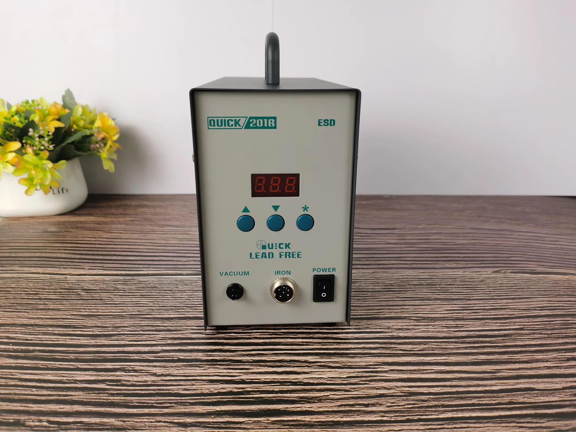 Quick 201B Elektrische Zuig Tin Anti-Statische Zuig Pistool Crack 201B Elimineren Elektrostatische Absorberen Pistool Antistatische 90W