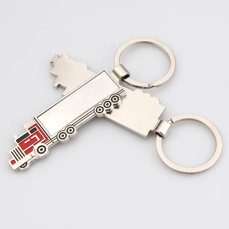 Fashion Cute Metal Truck Lorry Car Key Ring Keyfob Keychain Gift Lovely Keyring Pendant Bag Jewelry Company Promotional