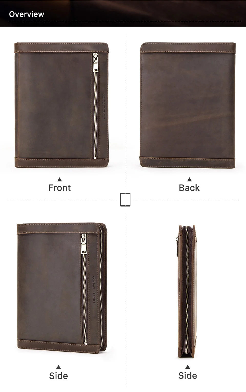 Leder-Portfolio-Hülle für iPad Pro 11 7. 8. 9. 10. Generation iPad Air 5. 6. 4. 10.9 Air 5 Hülle iPad Pro 10.5 9.7 Cover – Detail 12