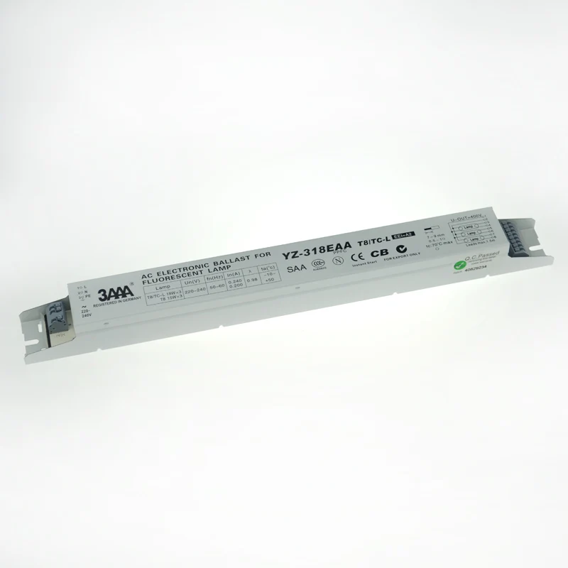 3AAA YZ-118EAA YZ-218EAA YZ-318EAA one for one T8 electronic ballast 18W/20W fluorescent tube rectifier