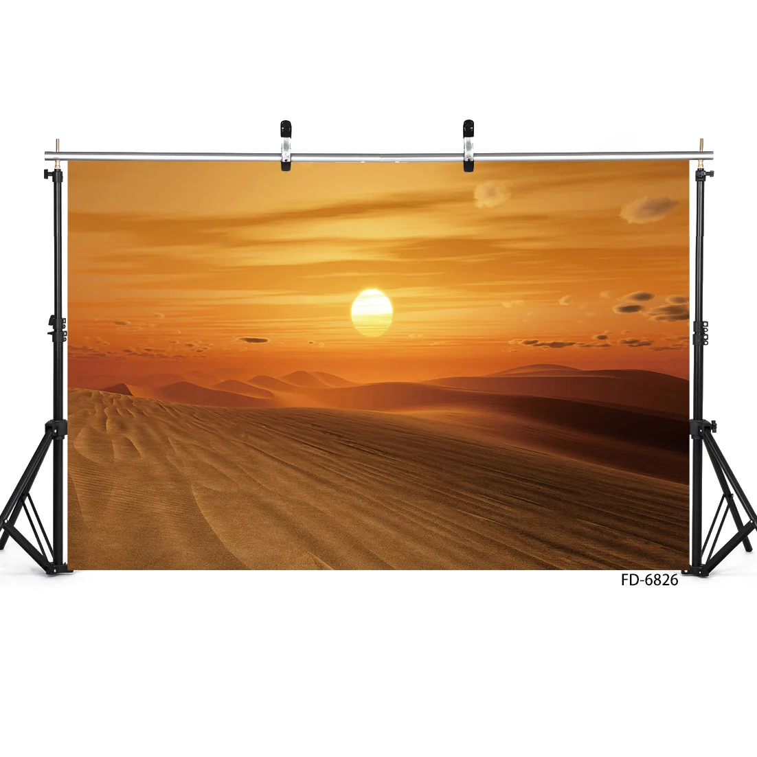 Zachód słońca w pustyni Tła fotograficzne Tło z tkaniny winylowej na imprezę Portret dzieci Dekoracja ścienna Photophone Photo Studio