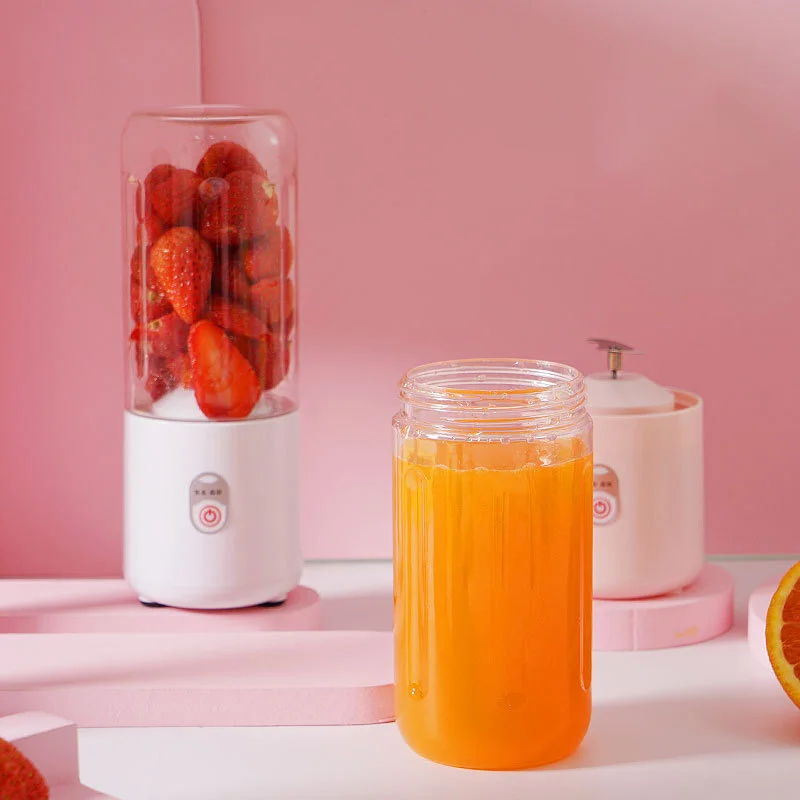 Cangkir Juicer Mini Portabel Genggam Pribadi 6 Pisau USB Isi Ulang Mesin Jus Buah Blender Pembuat Smoothie Sebagai Hadiah ZJ07