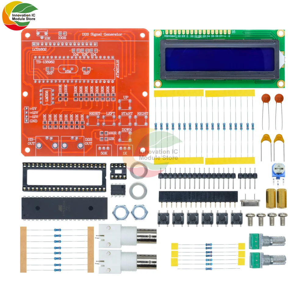 Ziqqucu AVR DDS V2.0 Function Signal Generator Module Board Sine Triangle Square Wave Sine Diy Kit Diy Electronic