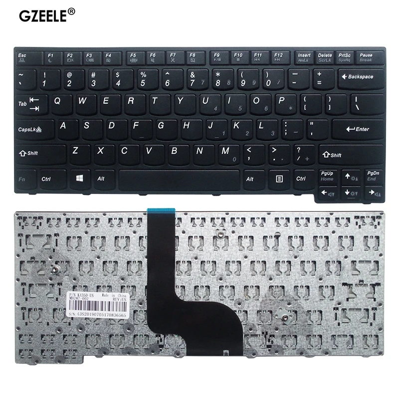 New US keyboard for Lenovo K4350 K4350A K4450 K4450A K4450S US English Keyboard BLACK