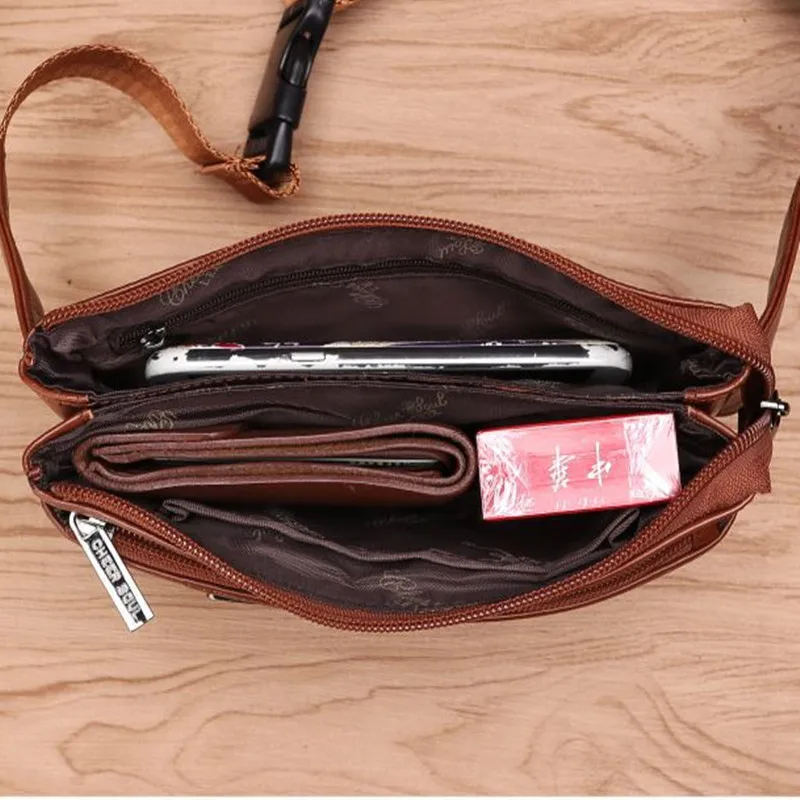 Natural Skin Male Chest Funny Pack Belt Bag Cell/Mobile Phone Pouch Thin Purse Money Travel Pouch Men Genuine Leather Waist Bag